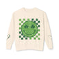 St. Patrick's Day Smiley Sweatshirt - Unisex Lightweight Crewneck with Shamrocks