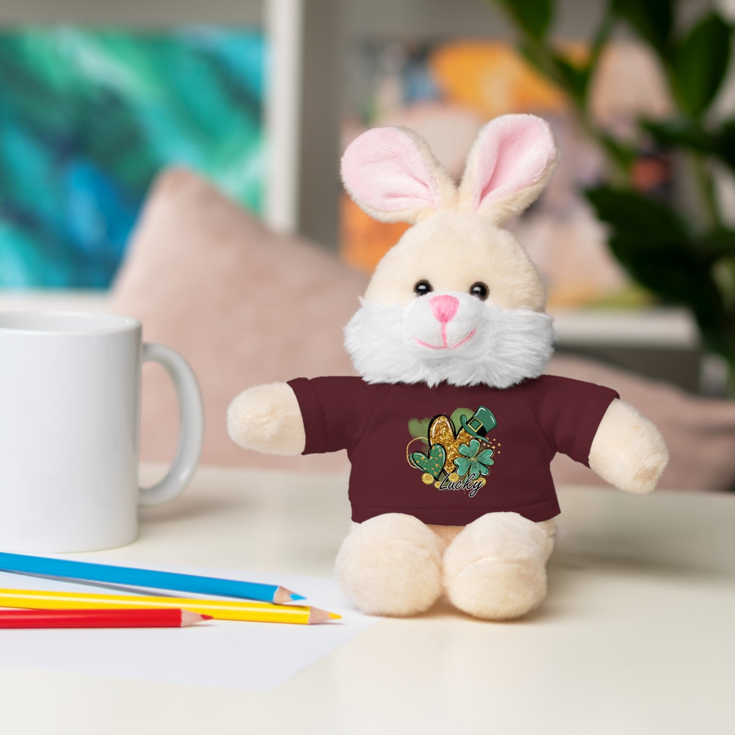 Plush Animals with Lucky Tee