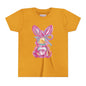 Easter Bunny Youth Short Sleeve Tee – Bright and Playful Rabbit Design for Spring Celebrations