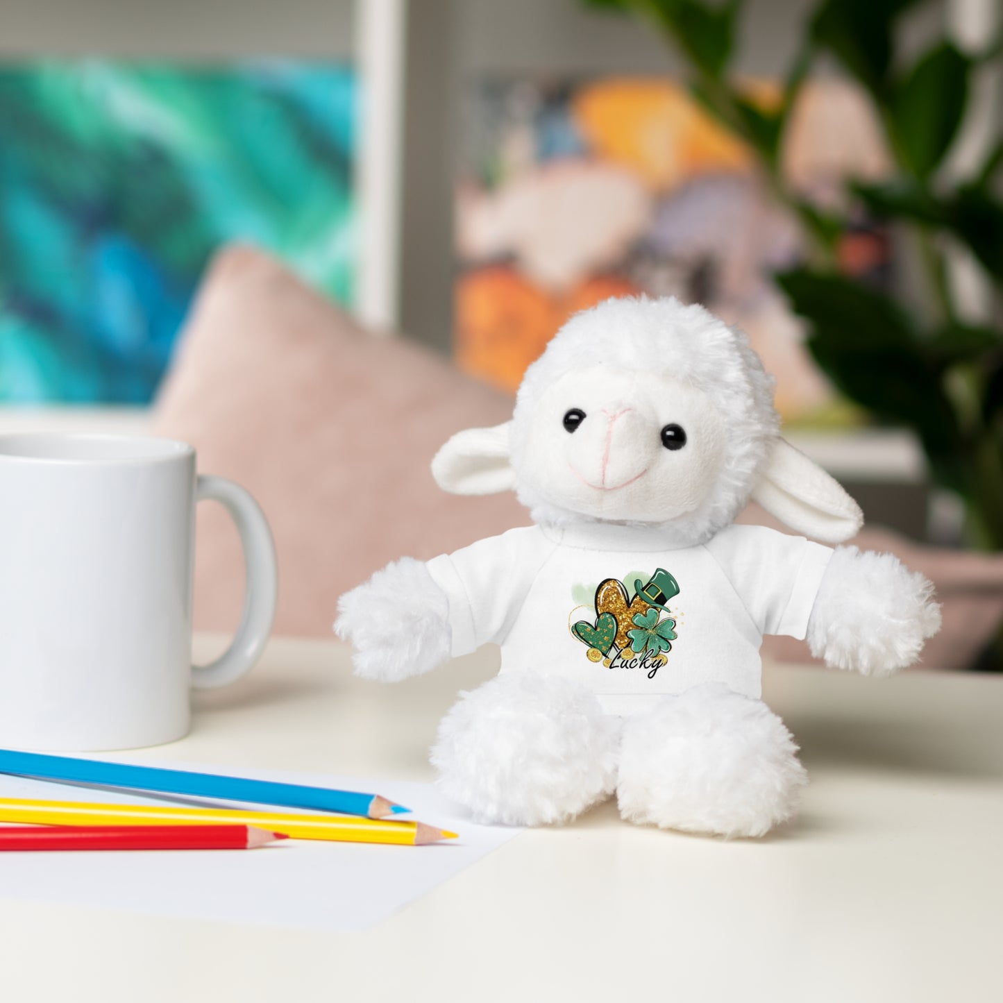 Plush Animals with Lucky Tee