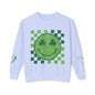 St. Patrick's Day Smiley Sweatshirt - Unisex Lightweight Crewneck with Shamrocks