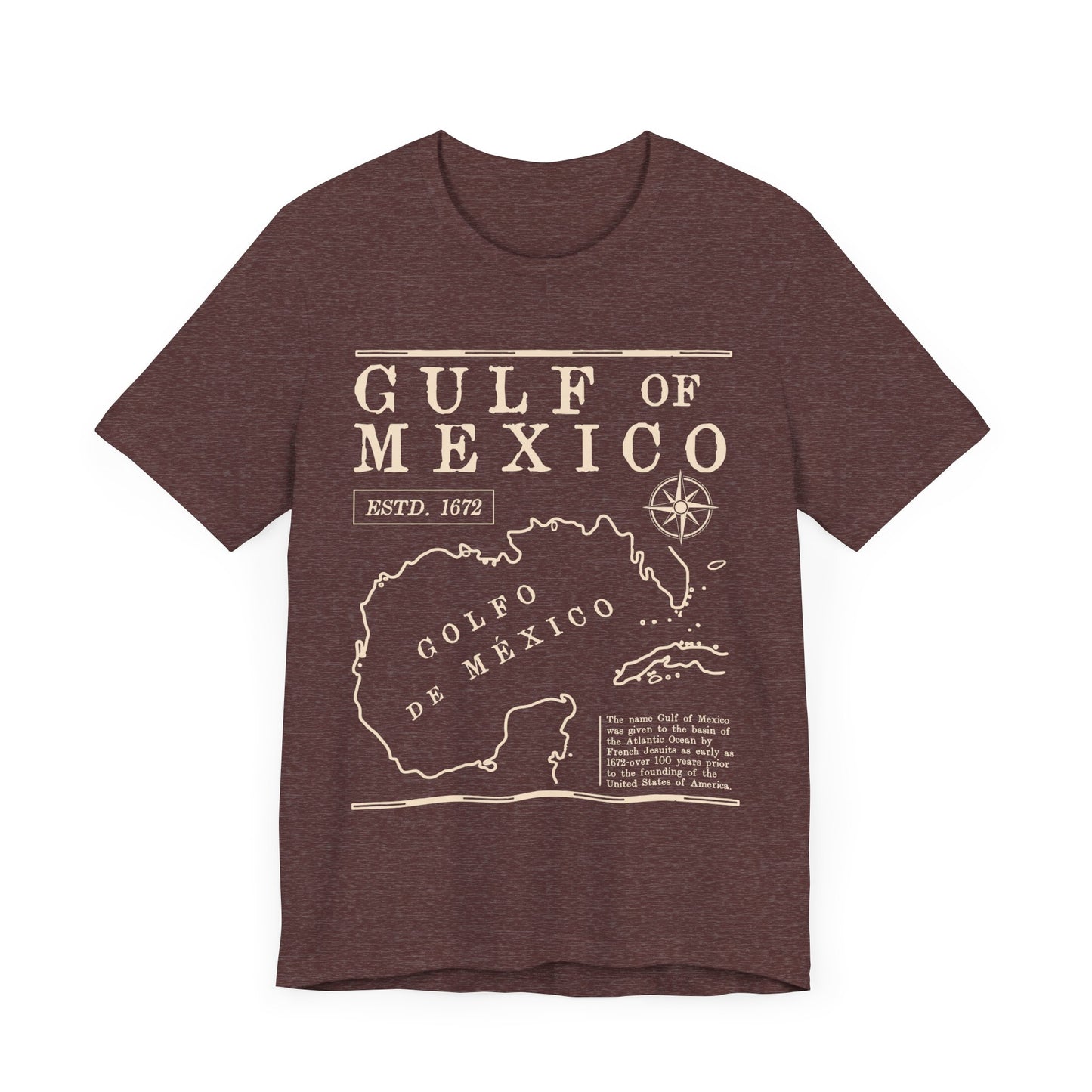 Gulf of Mexico Graphic Tee for Travelers & Ocean Lovers