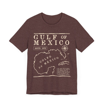Gulf of Mexico Graphic Tee for Travelers & Ocean Lovers