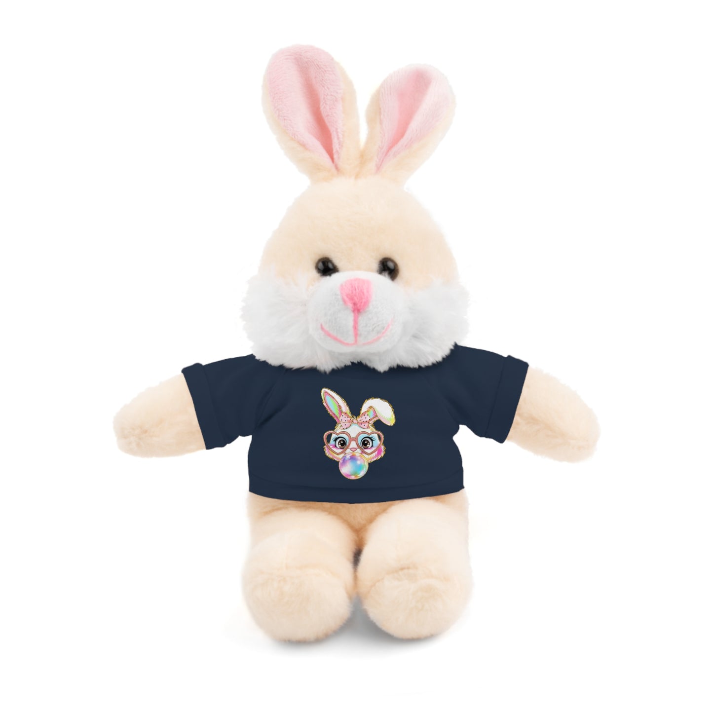 Plush Animal with Bunny Tee