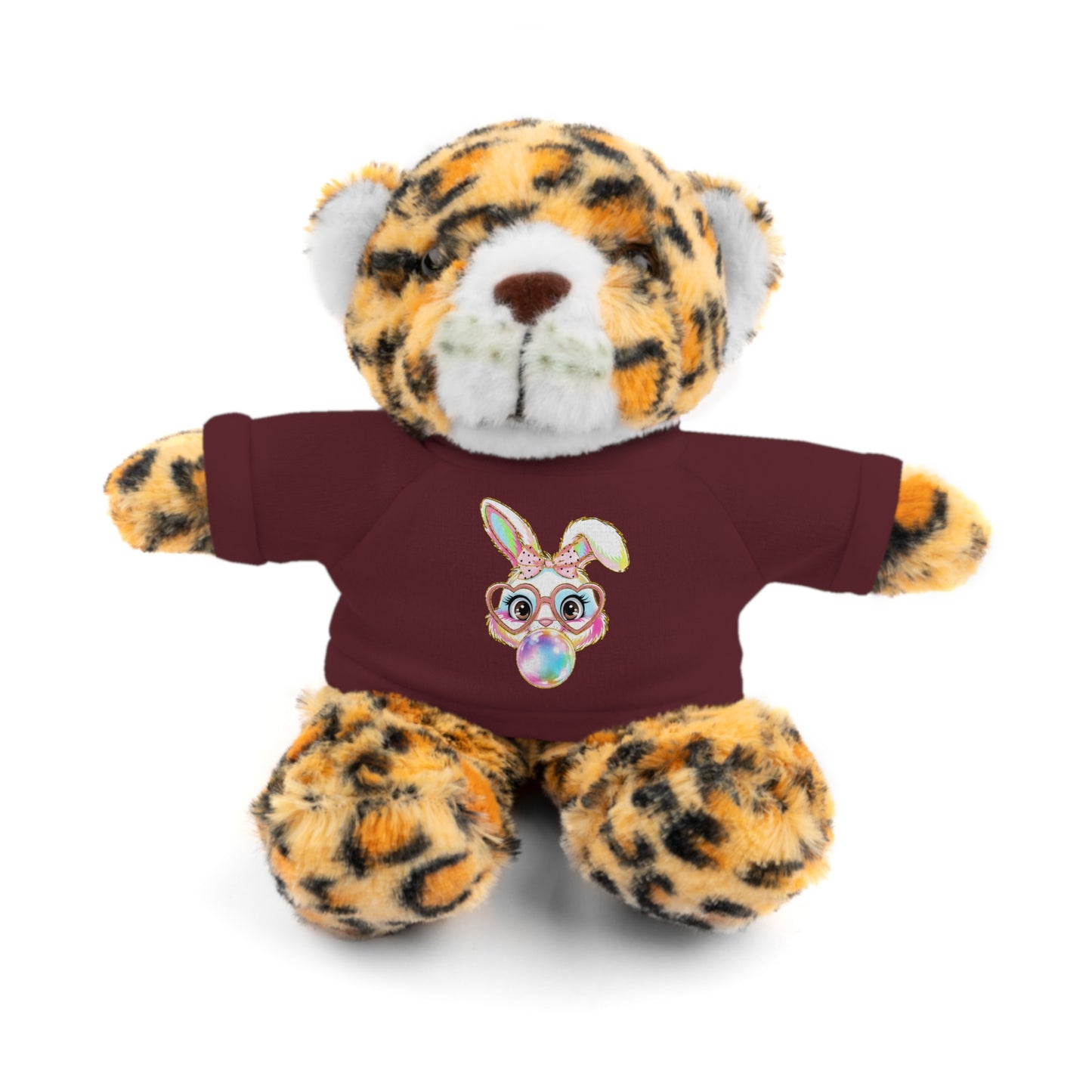 Plush Animal with Bunny Tee