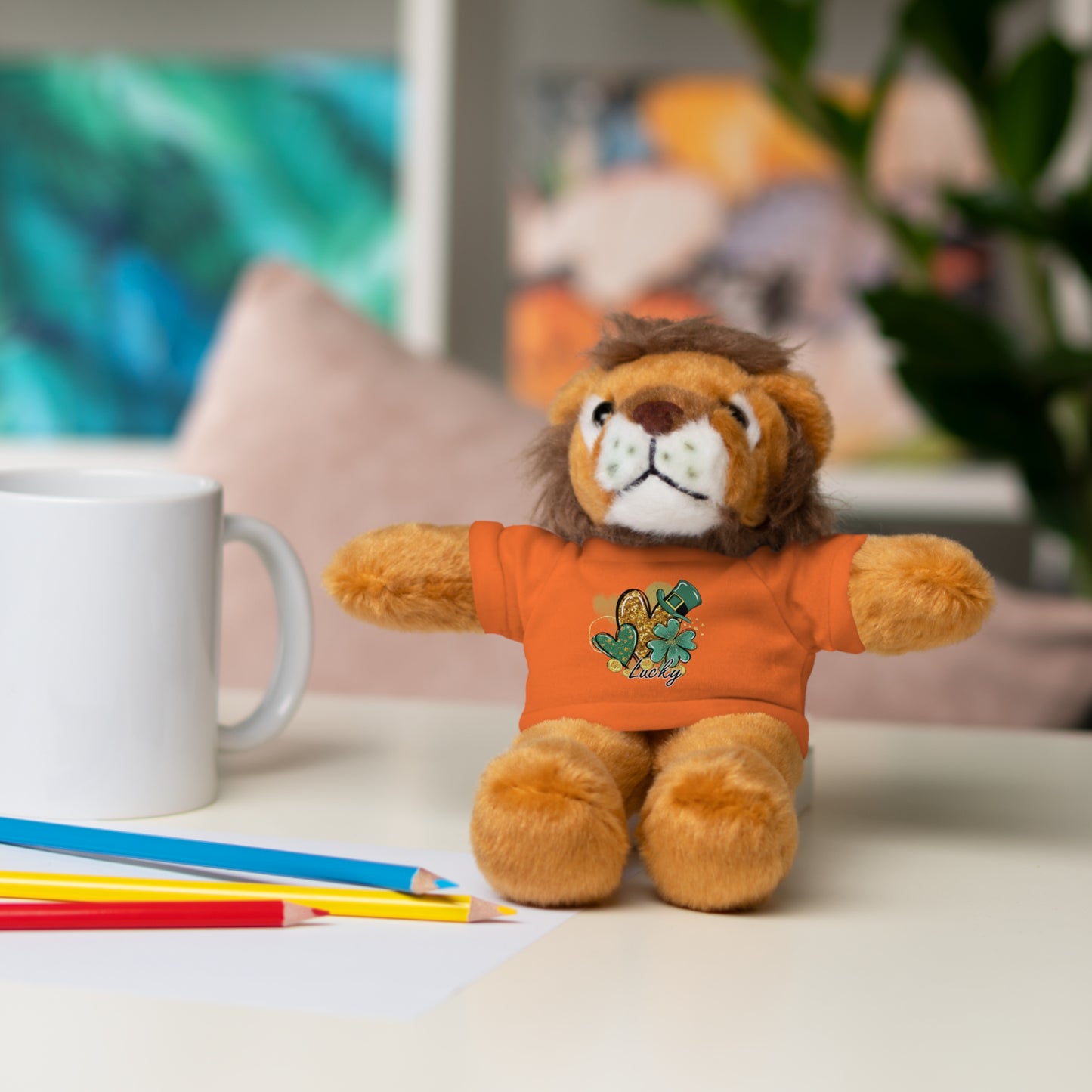Plush Animals with Lucky Tee