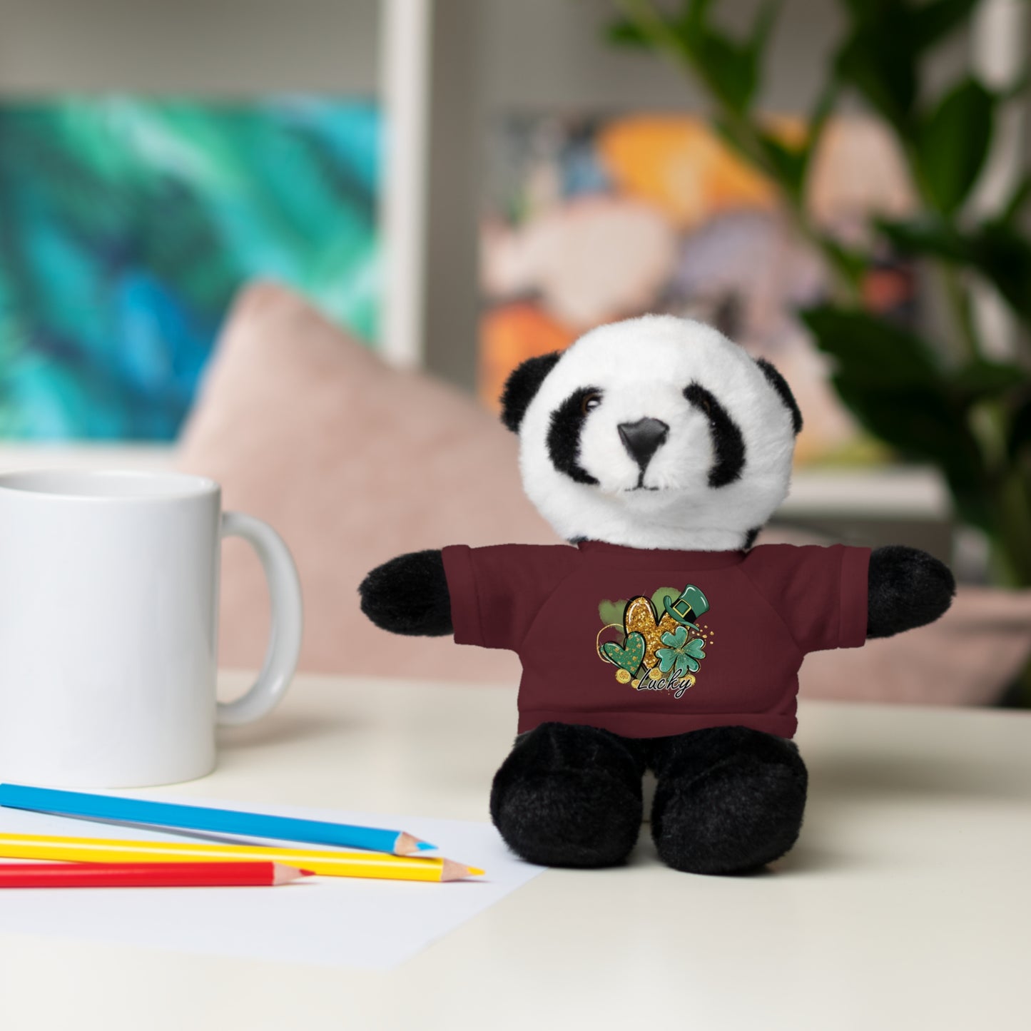 Plush Animals with Lucky Tee