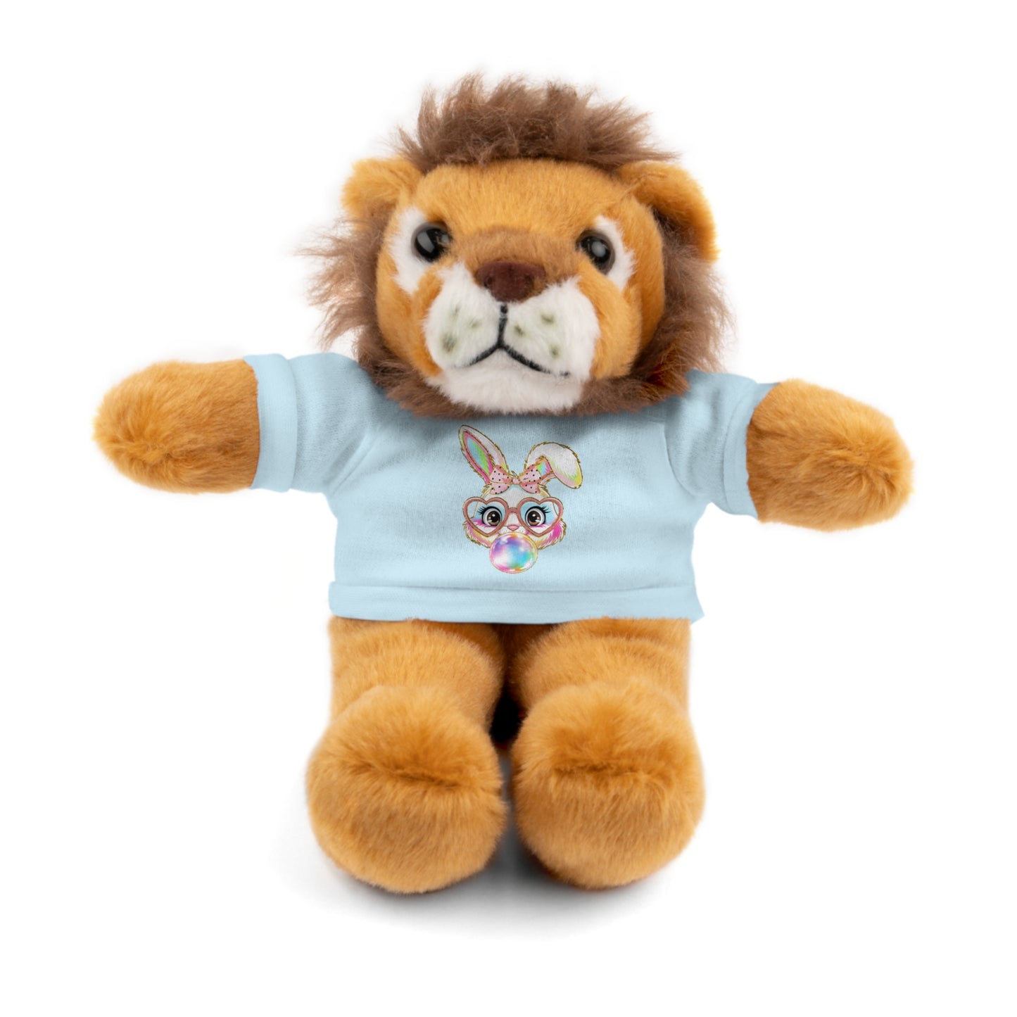 Plush Animal with Bunny Tee