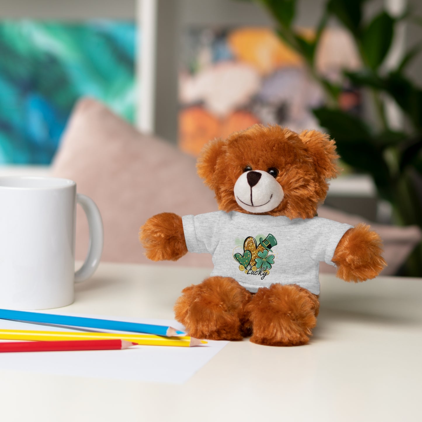 Plush Animals with Lucky Tee