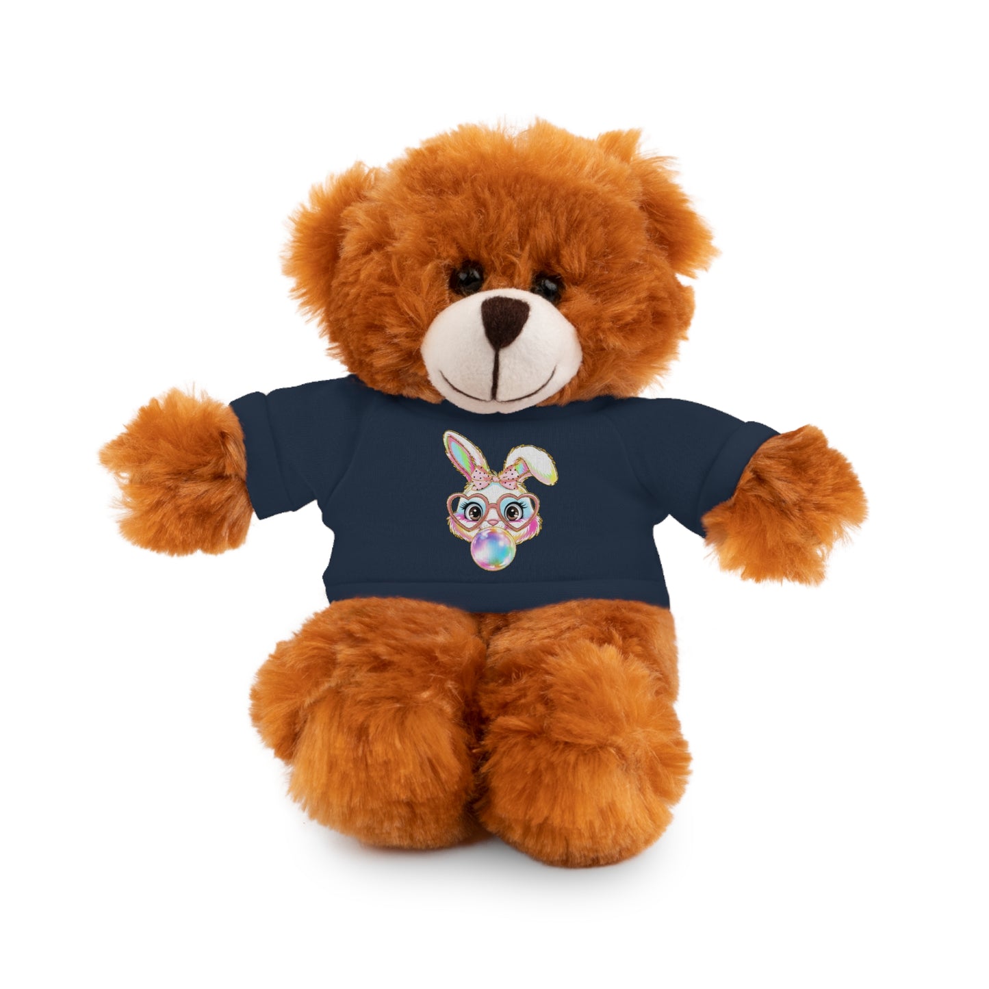 Plush Animal with Bunny Tee