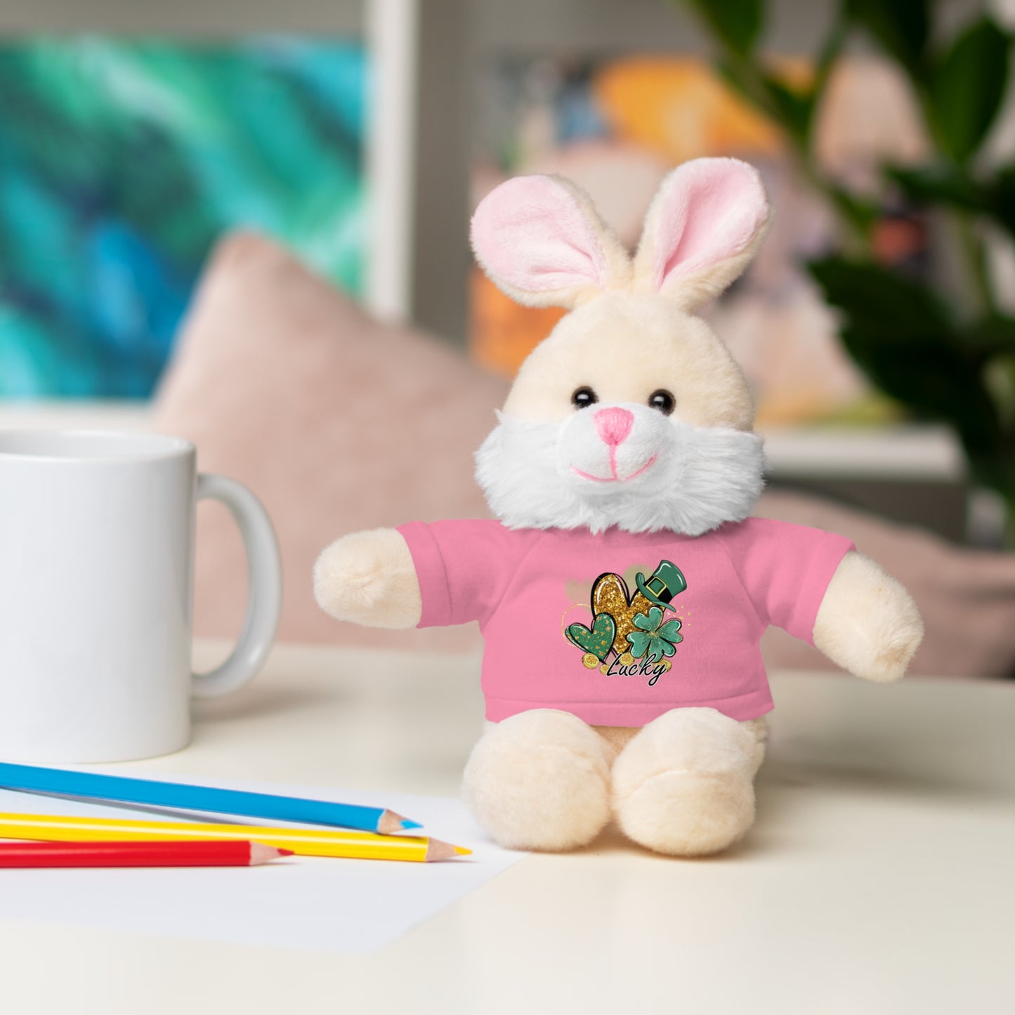 Plush Animals with Lucky Tee