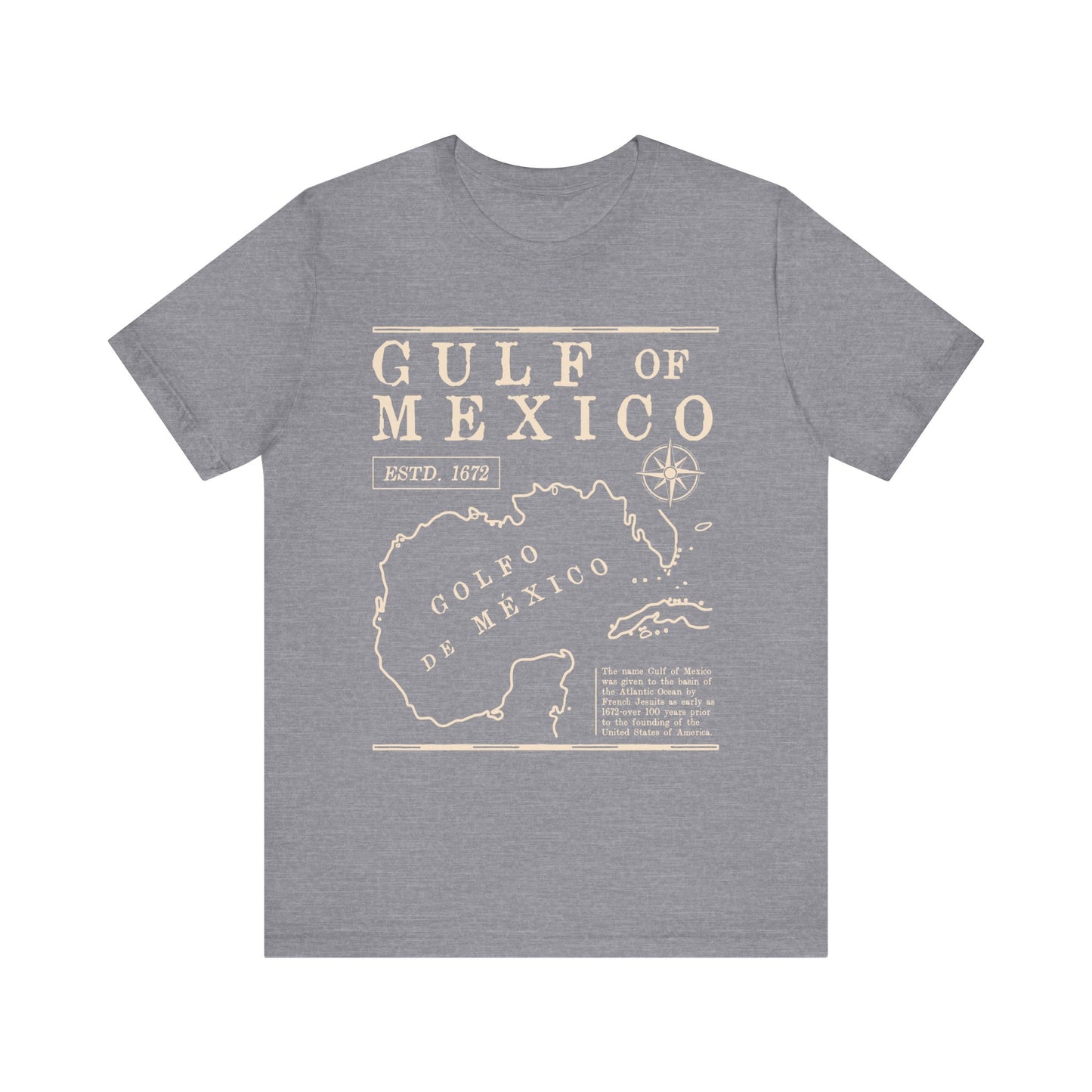 Gulf of Mexico Graphic Tee for Travelers & Ocean Lovers