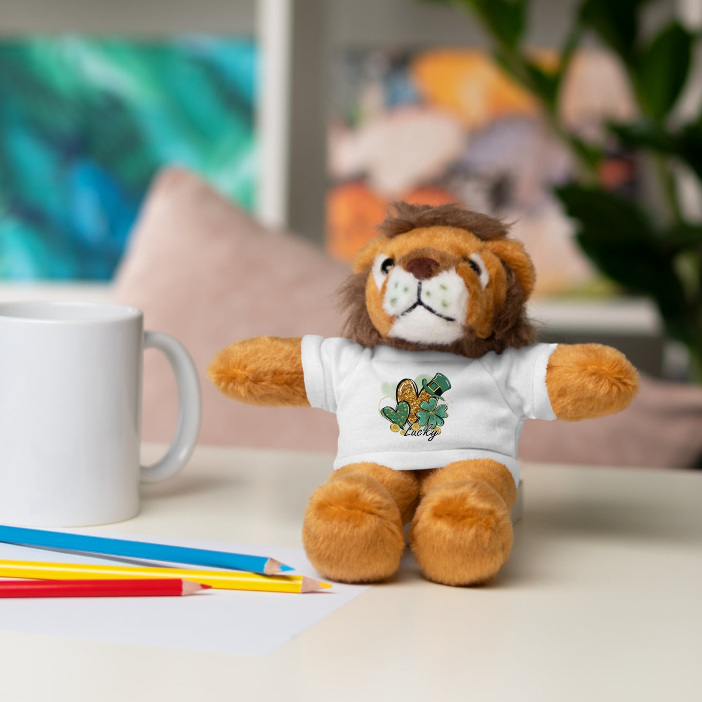 Plush Animals with Lucky Tee