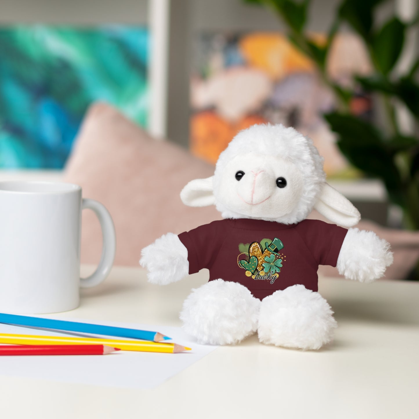 Plush Animals with Lucky Tee