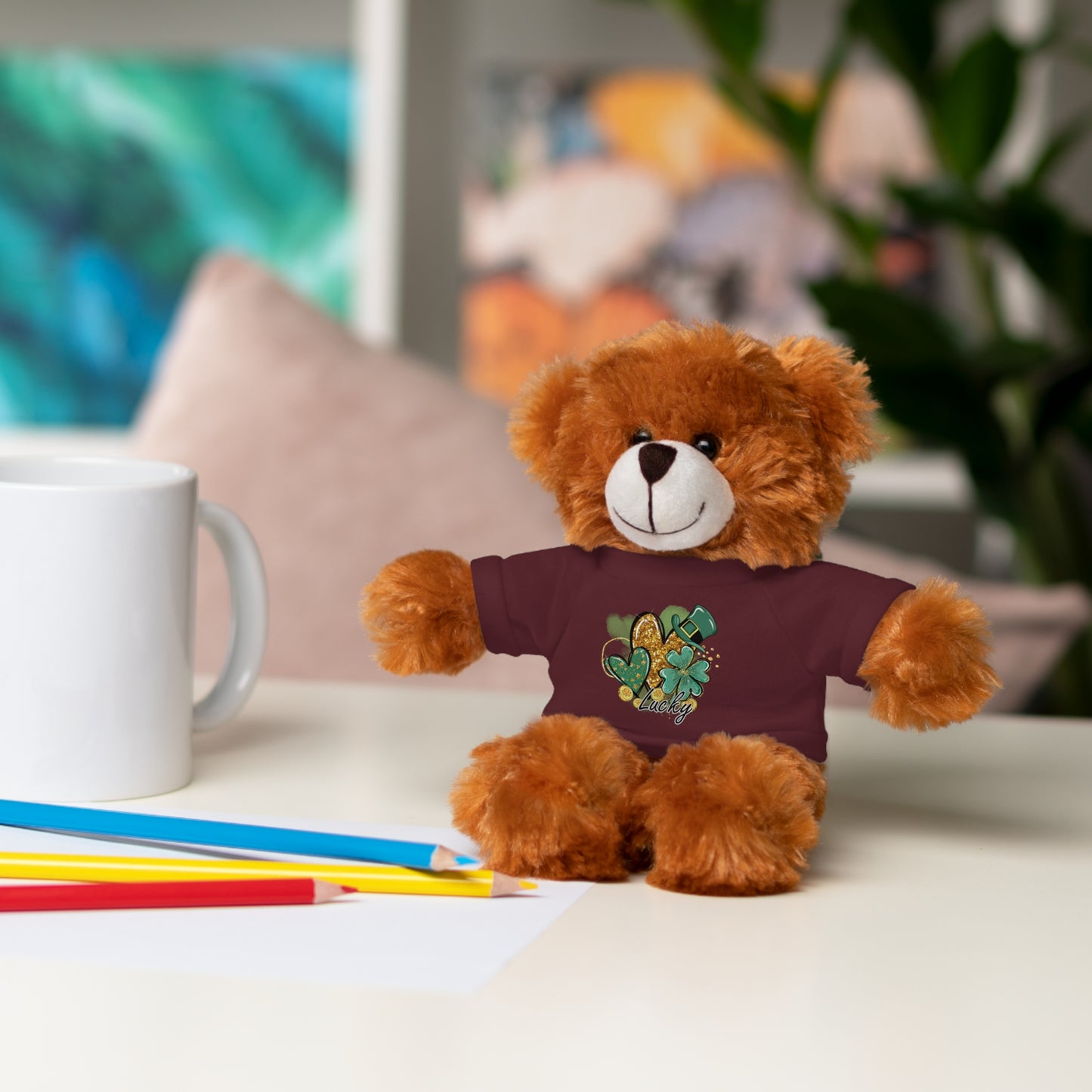 Plush Animals with Lucky Tee