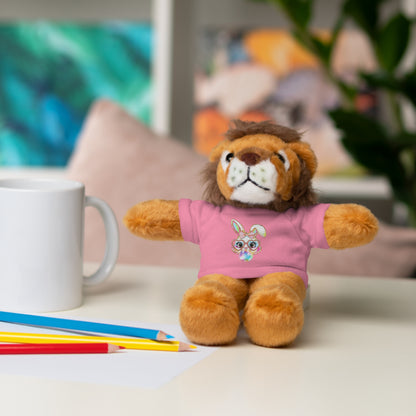 Plush Animal with Bunny Tee